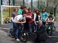 Richard Preston & teenagers at the opening